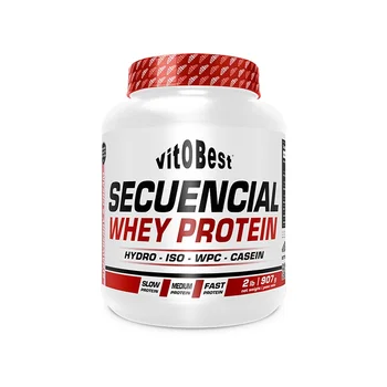 

Sequential whey protein - 908 g cream and strawberry