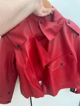 2021 nuevos estilos de primavera de las mujeres chaqueta de abrigo de piel de oveja genuina de cuero de la motocicleta chaqueta dama chaqueta Casual Otoño de S7547