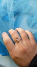 Opening-Rings Jewelry 925-Ring Size-Snake Trusta Women Silver Gift for DA620 New