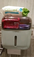 Toilet-Paper-Holder Tray Storage-Box Bathroom Shelf Waterproof Towel Wall-Mounted Plastic