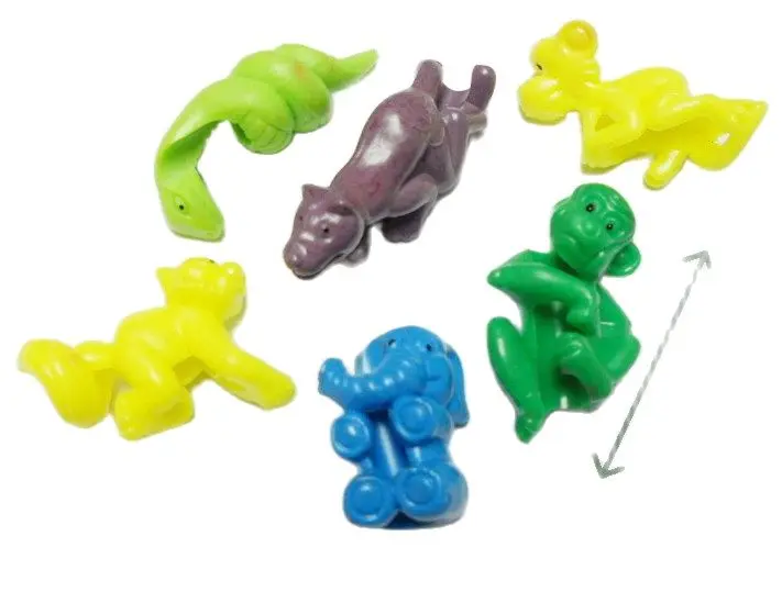 

24 pc Animal Figure Pencil Top Topper Birthday Party Favor Pinata Bag Filler Trooper Cup Cake 6 design GIFT carnival NOVELTY