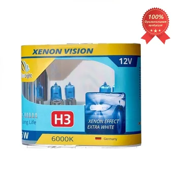 

Halogen lamp Clearlight H3 12V-55W XenonVision (pack. 2 PCs), cold white light, head light, fog lights