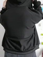 Chaqueta con capucha de color liso para mujer, suéter holgado de lana de imitación de cordero coreano, Cremallera gruesa de terciopelo, tops, otoño e invierno, 2020