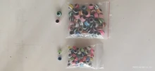 50 unids/lote ojo de pez pesca perlas 6mm 8mm mixto Color luminoso Carolina DEL plataformas impuestos plataformas pesca cuentas DIY Kit de Bass pesca