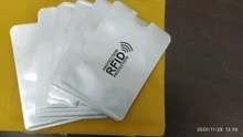 Funda antiescáner para tarjetas de crédito, Protector de tarjetas RFID, lámina de aluminio antimagnética, tarjetero para tarjetas bancarias, 10 Uds.
