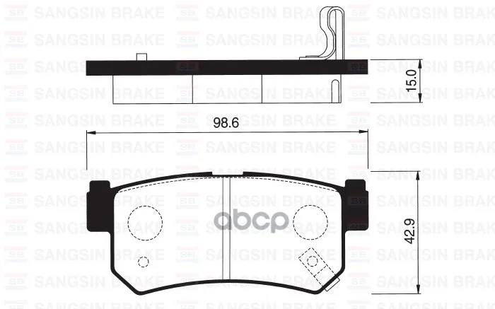 Колодки Тормозные Дисковые Sangsin Brake Sp1151 Sangsin brake арт. SP1151