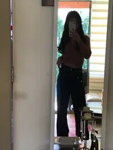 Pantalones vaqueros de talla grande para mujer, Jeans para novio, y2k, de cintura alta, rasgados para mamá, 2021