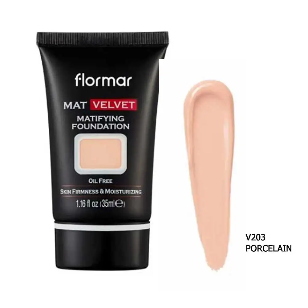 Бархатная Матирующая Тональная основа Flormar тонированная увлажняющая для макияжа