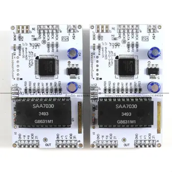 

2pcs SAA7030 TDA1540 PLL Drive Module V3.0 Support I2S 256fs 384fs Input