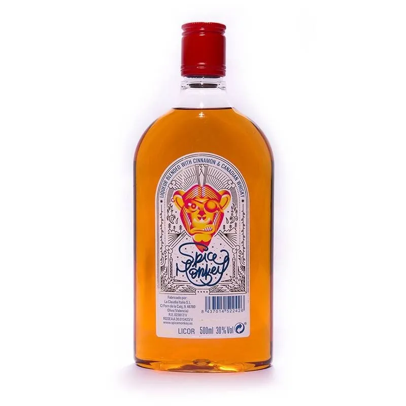 Spice Monkey whiskey with cinnamon and chili, plastic bottle 0.5L afbeelding