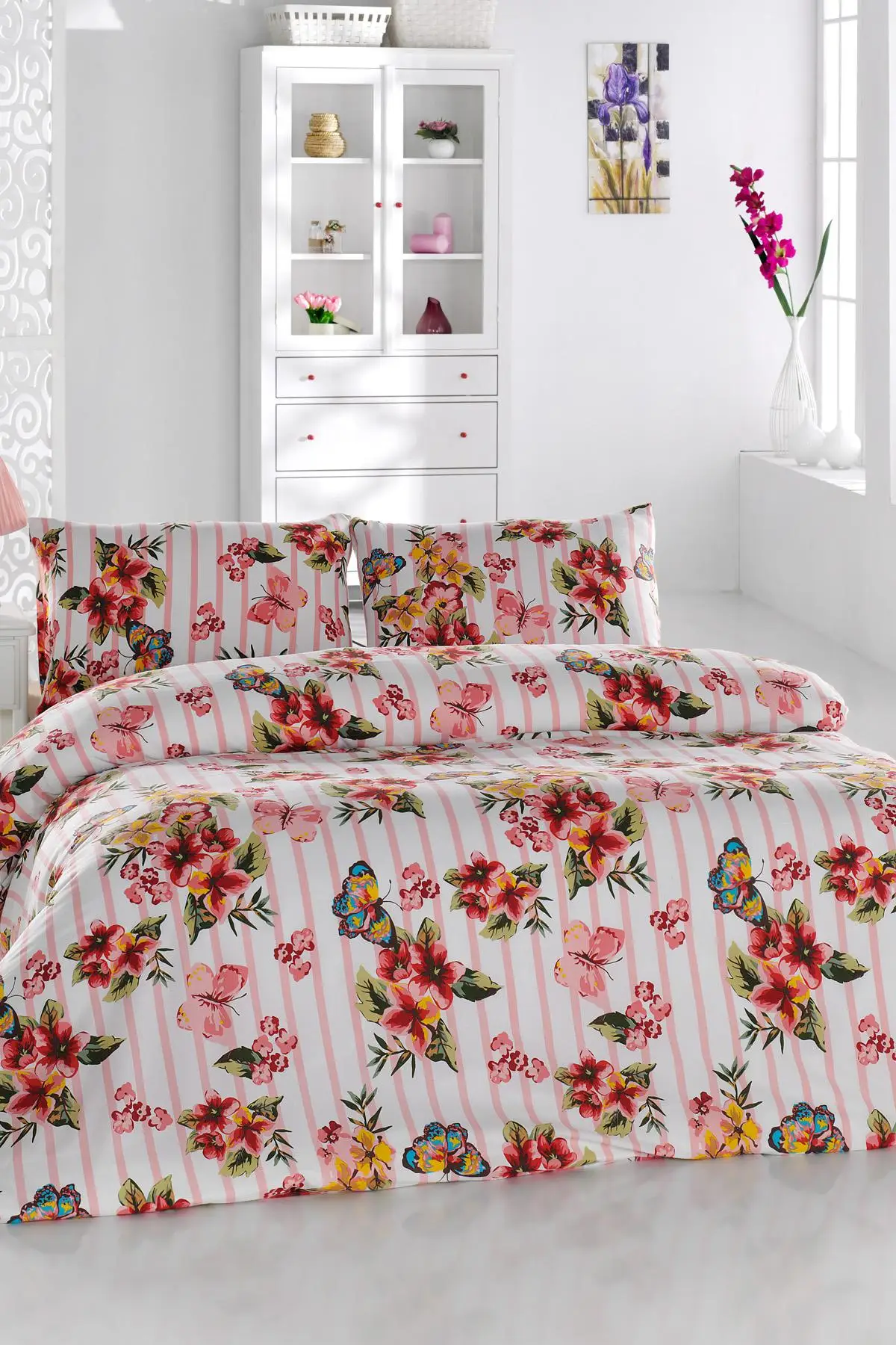 

Fuchsia One Personality TerryCotton Duvet cover set