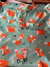 Asenappy-Bolso húmedo seco con dos cremalleras, bolsa de pañales para bebés, impermeable, reutilizable, lavable, 30x36cm