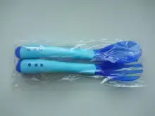 2 unids/set recién nacido silicona cuchara bebé horquilla de temperatura de seguridad de niños cubiertos para niños alimentación de bebé niño niños niñas suave