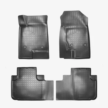 

For Haval F7 2019-> Floor mats 3D into salon Black 4 pcs/set Polyurethane [Norplast Unidec NPA10-C28-320]