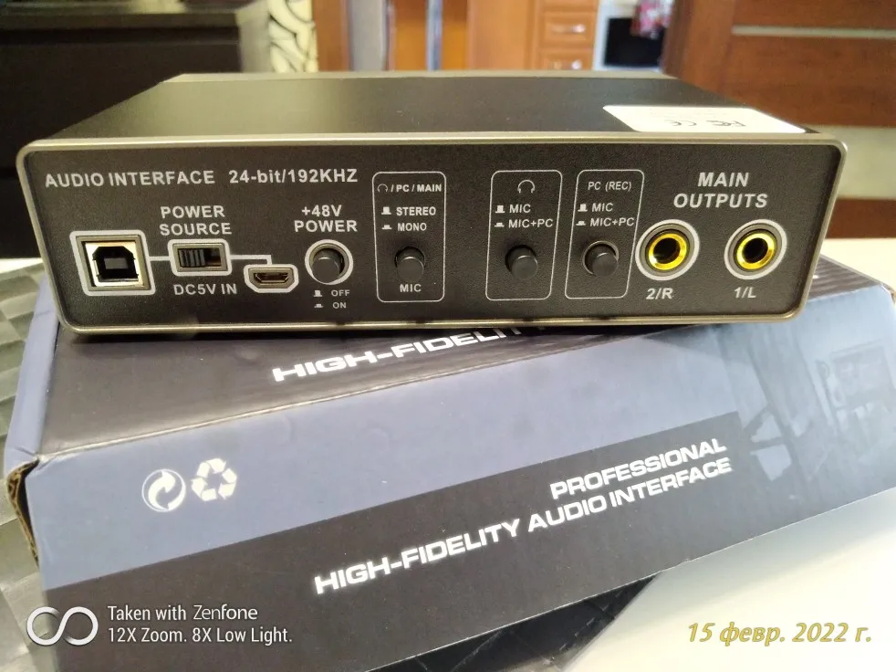 Звуковая карта XTUGA E22 с аудиоинтерфейсом, с контролем, для ...