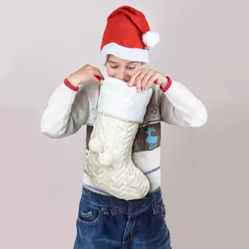 

Christmas Socks Holiday Decoration Knitted Christmas Faceless Big Socks Candy Bag Gift Christmas Tree Pendant Decorative Gift