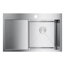 Мойка для кухни Omoikiri Akisame 78-IN-R нерж.сталь(нержавеющая сталь)(Перелив, можно установить на столешницу или под