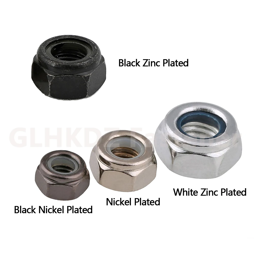 M4 M5 M6 M8 M10 M12 Dado Di Bloccaggio In Rame Vite Autobloccante Esagonale Tappo In Ottone Dado Di Bloccaggio In Nylon(M4 (10pcs - Foto 7