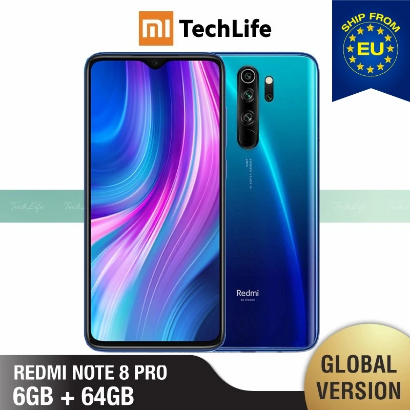 Глобальная версия Xiaomi Redmi Note 8 Pro 64 Гб ROM 6 Гб RAM (абсолютно новая/запечатанная) note 8 pro, note8pro, note8, Мобильный смартфон Глобальная версия Xiaomi Redmi Note 8 Pro 64 Гб ROM 6 Гб RAM (абсолютно новая/запечатанная) note 8 pro, note8pro, note8, Мобильный смартфон