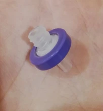 Laboratorio de 13mm 25mm, material de nailon/PES/PTFE/MCE/fibra de vidrio, membrana de miliporo, filtro de jeringa 100/0.45um, tamaño de poro, 0,22 unids/lote