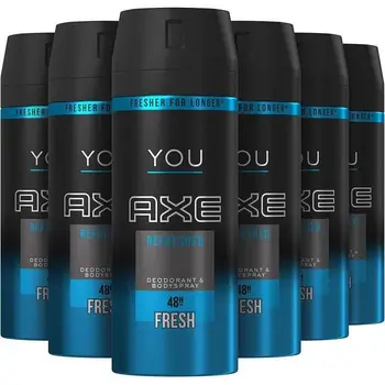 

AX Lot of 6 Refreshed Protection YOU Man Deodorants-150ml