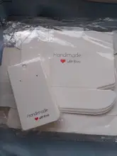 50pcPaper earrring estilo hecho a mano cartulina para pendientes 5x 5cm/3x3cm /5cm x 9cm /5x6,5 cm /5x7cm marrón/blanco de la joyería de DIY Tarjeta de paquete