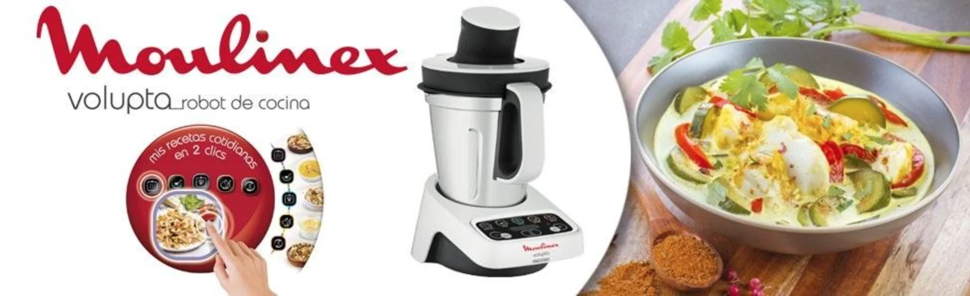 Moulinex-kitchen Robot Volupta 1000w - 5 Programs, Easy To Use, Compact,  Large Capacity, Cleaning, Dishwasher - Kitchen Robot - AliExpress