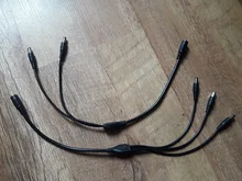 2/3/4/5-male-plug Connector-Cable-Splitter Power-Cord-Adapter Led-Strip Cctv-Security-Camera