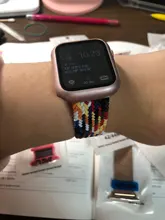 Correa de nailon trenzado para Apple Watch 6 Se 5, banda de 44mm, 40mm, 38mm y 42mm, correa elástica para reloj inteligente iWatch Series 54321