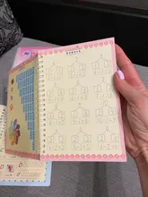 Nuevo 6 libros/set reutilizable niños cuaderno para caligrafía mano práctica de la escritura de libro para niños artística de bebé libro libros juguete