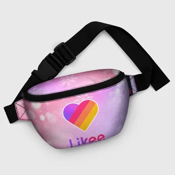 

Waist bag 3D "LIKEE's, Bright print, comfortable and roomy, travel and leisure.