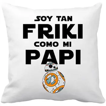 

Cushion with Insert Star Wars BB8 I 'M so geek like Daddy