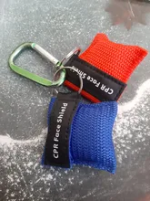 1 Uds nuevo respirador llavero de máscara protector facial de emergencia Primeros Auxilios CPR máscara para herramientas de cuidado de salud cara escudo 8 colores