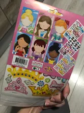 Pegatinas de rompecabezas para niños, juegos de rompecabezas de princesa de cara a cara, dinosaurio de ensamblaje, juguete educativo de entrenamiento de reconocimiento