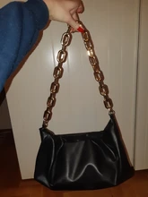 Bolsa de cadena de plástico grueso para dama Súper elegante, bolsa de mensajero con correas, bolso de mano, cadena de piezas para mochilas