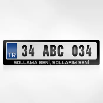 

Personalized Overtaking Me Sollarım You Written Plates of