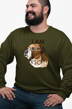 

Angemiel Wear I Am A Dog Person Green Men 'S Sweatshirt