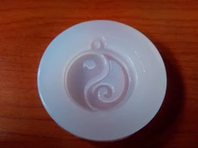 Colgante de tai-chi de estilo chino, molde de silicona para Budismo, molde para joyería DIY de resina