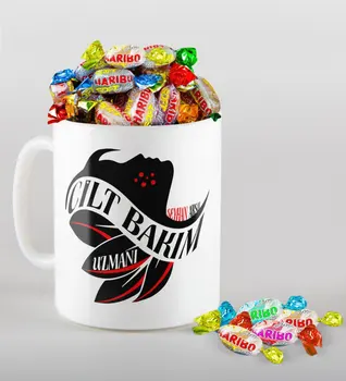 

Tailor-made Skin Care Expert Mug and Haribo Candy Gift Seti-2