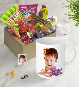 

Personalized Baby Caricature Of Nostalgic Lezzetler Mug Seti-2 Cute Mug Cup Custom Printing Design Personalized gifts