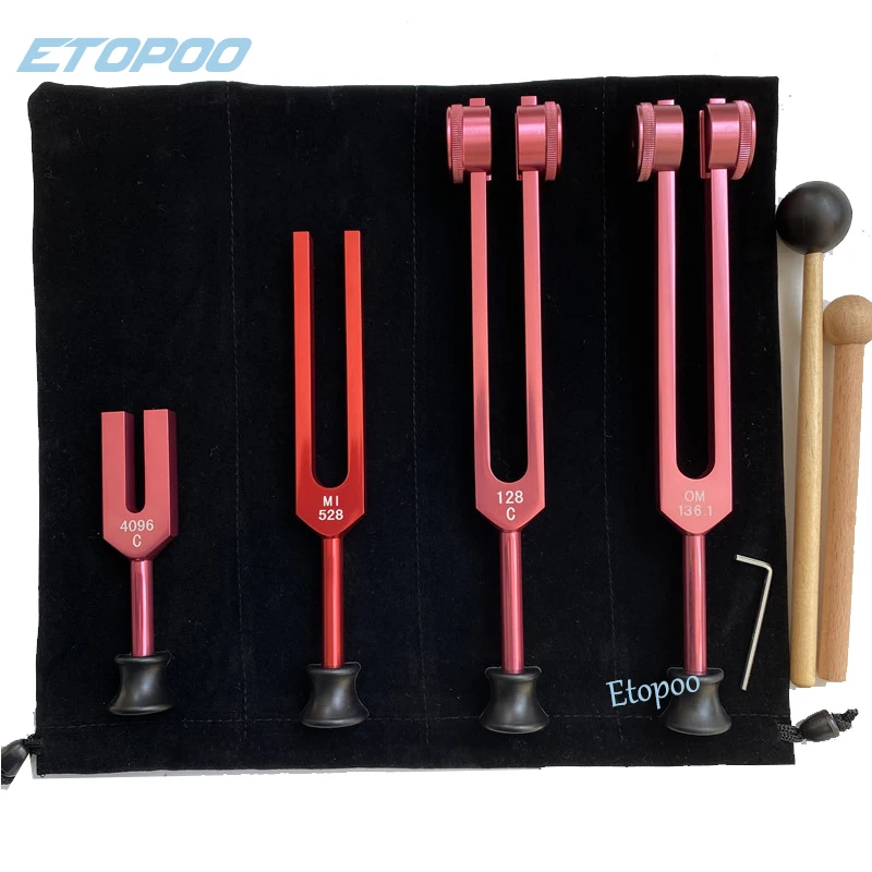 Untedvrip] Tuning Fork Set (128Hz, 256Hz, 512Hz) Of 3 Pack,Tuning