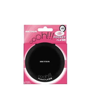 

Mirror ohh pocket flashlight with light and increase x10 Black
