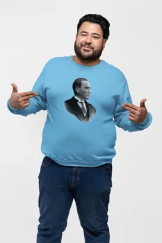 

Angemiel Wear Ataturk Blue Men Sweatshirts