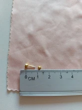 BOAKO Ins 1 Uds Mini Pendientes de diamantes para mujer 925 Pendientes tipo botón de plata fina joyería Piercing de oreja esposas Pendientes de botón Pendientes #4,1