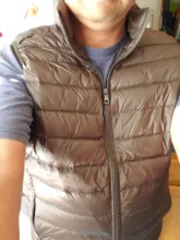 Abrigo de invierno para hombre, chaleco de plumas de pato blanco 2020, chaqueta portátil Ultra ligera sin mangas, chaleco portátil para hombre 90%