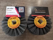 Cepillo eléctrico de alambre abrasivo de nailon, rueda de pulido para carpintería y metalúrgica, 120x100x19mm, 1 Uds.