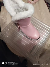 Ankle-Boots Plush Girls Boys Winter Flat Zipper ISSIENA Down with PU Snow Snow