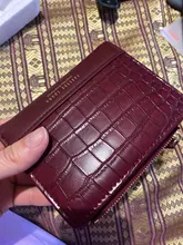 Billeteras con patrón de cocodrilo para mujer, Mini monedero, cartera pequeña de piel sintética para mujer, Tarjetero con cremallera plegable, novedad