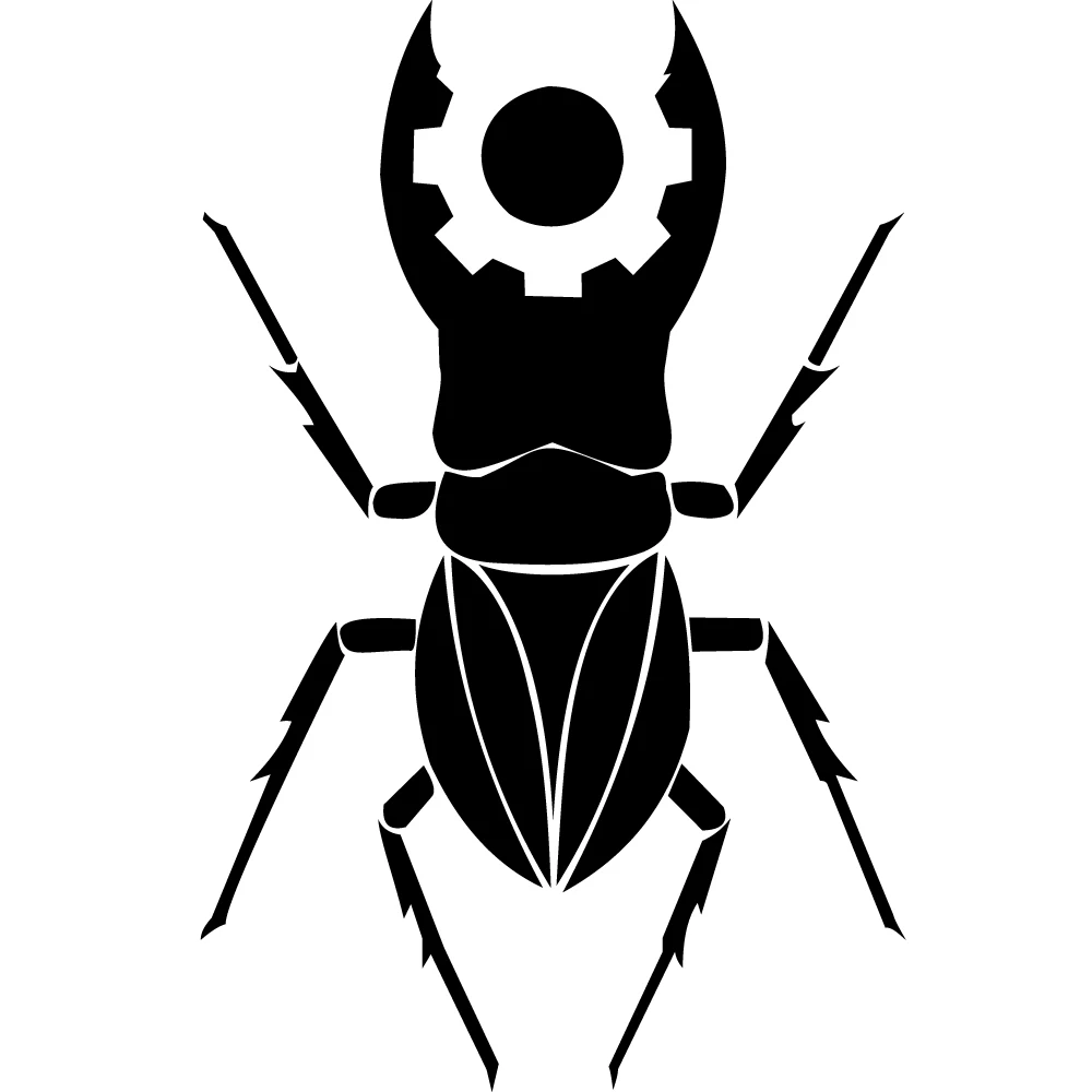 Creative Iron Beetle Vinyl Car Stickers Can Waterproof And Sunscreen