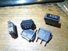 Boat Rocker-Switch ON-OFF-ON 3-Position KCD3 BLACK SPDT X 3-Pin 125V 5pcs 250v/20a 15A